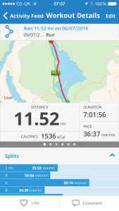 MapMyRun Swim 11.52 miles